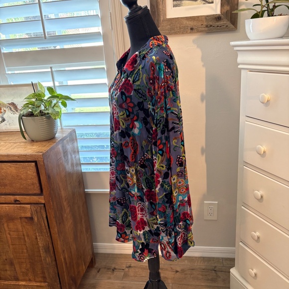 Johnny Was MINTO BURNOUT YRENE BLOUSE 3X - Picture 4 of 10